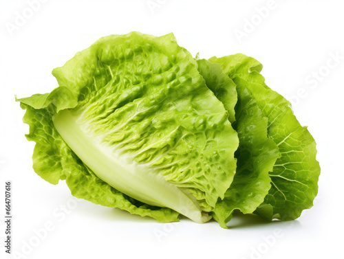 Lettuce Studio Shot Isolated on Clear Background, Food Photography, Generative AI