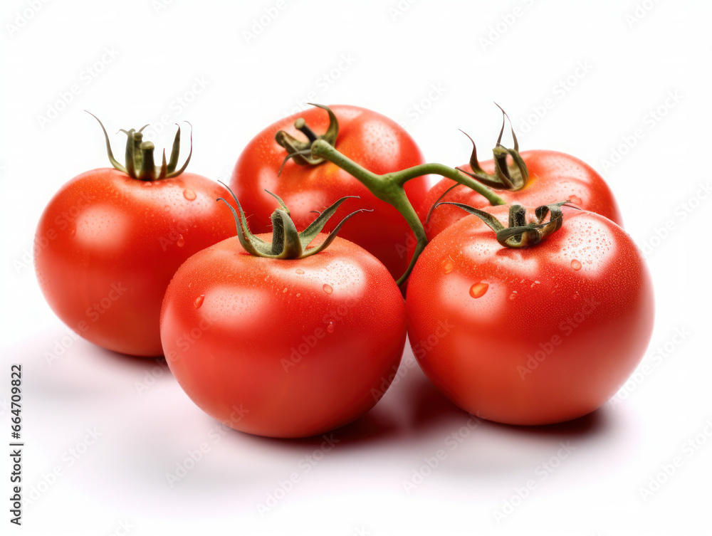 Tomato Studio Shot Isolated on Clear Background, Food Photography, Generative AI Tomato Studio Shot Isolated on Clear Background, Food Photography, Generative AI