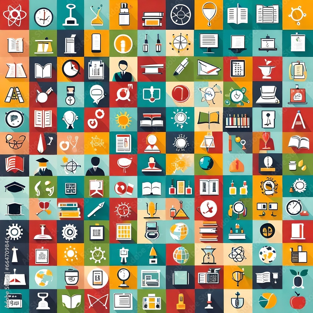 seamless pattern with icons seamless pattern with icons