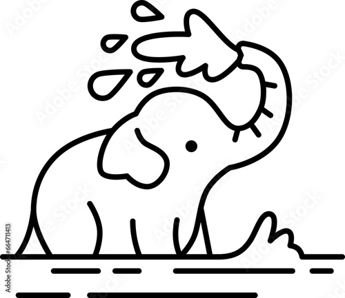 bathing  icon