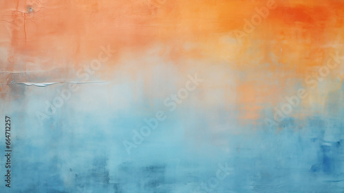 colorful vibrant aged horizontal background blue and orange