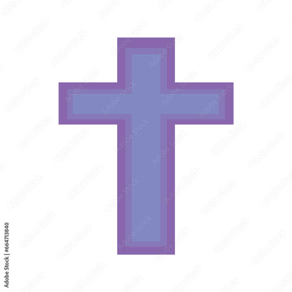 catholic cross purple