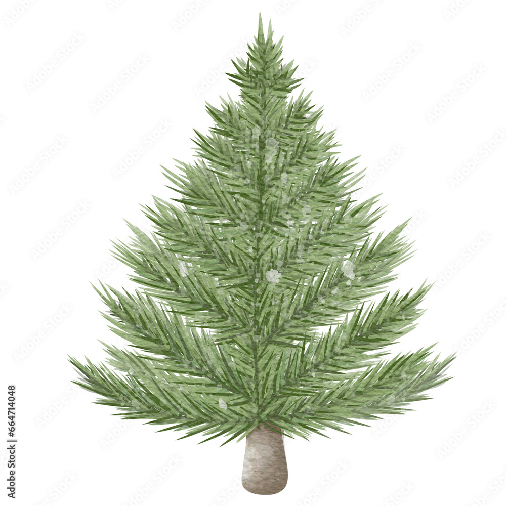Christmas tree without decorations