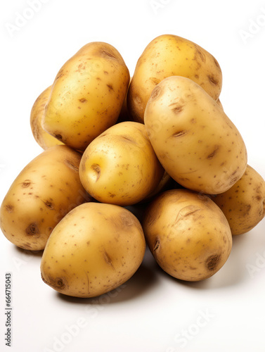 Potato Studio Shot Isolated on Clear Background  Food Photography  Generative AI