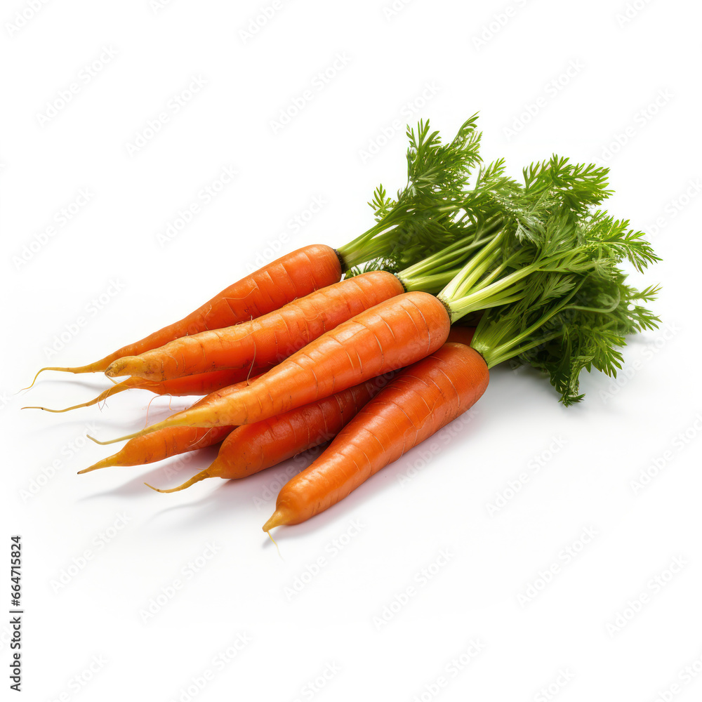 Carrot Studio Shot Isolated on Clear Background, Food Photography, Generative AI Carrot Studio Shot Isolated on Clear Background, Food Photography, Generative AI
