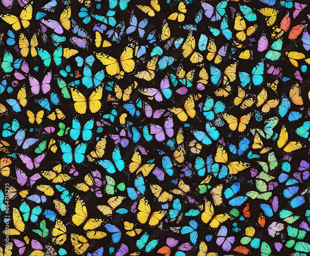 abstract pattern with flowers butterfly abstract pattern with flowers butterfly