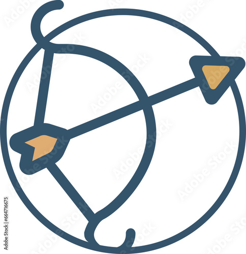 Sagittarius zodiac icon