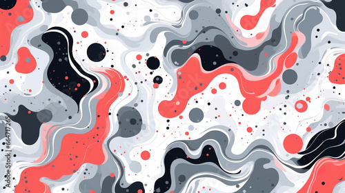 Abstract red and black splash wallpaper pattern