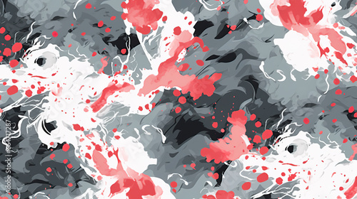 Abstract red and black splash wallpaper pattern
