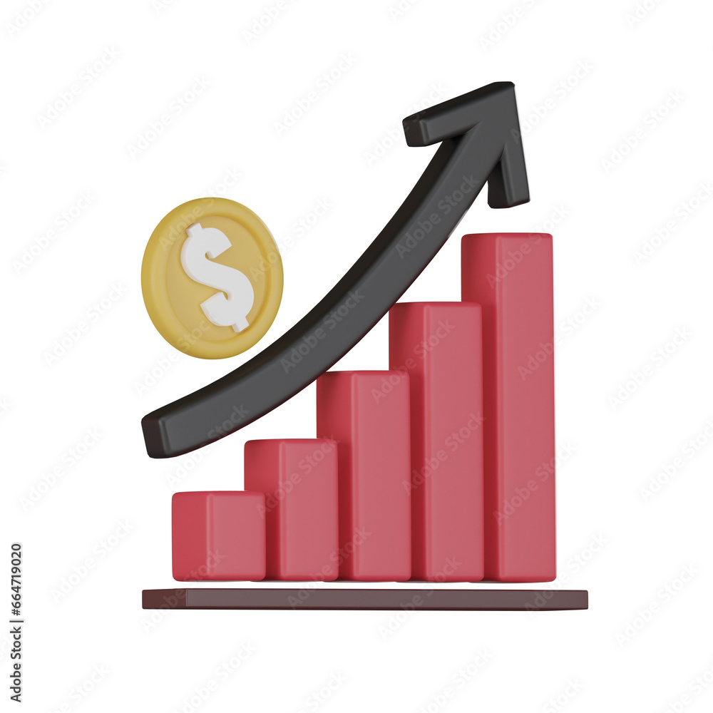 Startup Business Financial Projections Growth and Success 3d render. Startup Business Financial Projections Growth and Success 3d render.