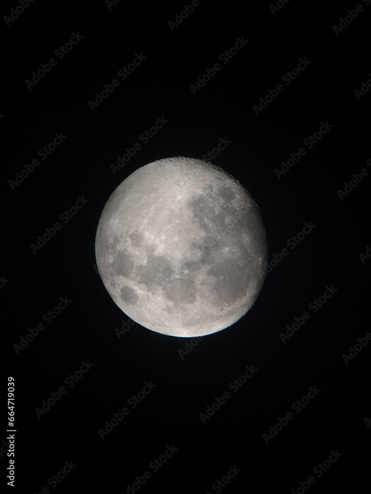 Full Moon seen with a telescope. Full Moon seen with a telescope.