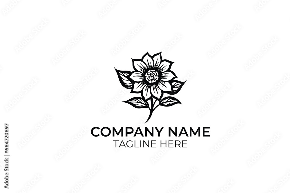abstract flower logo abstract flower logo