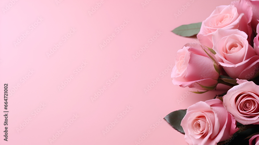 lilac roses on pink background with copy space
lilac roses on pink background with copy space
