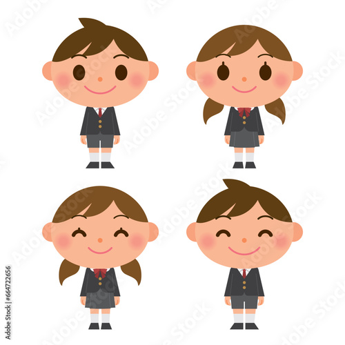 小学生 男子と女子