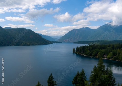 Lake Cushman and the Olympic Mountains © George