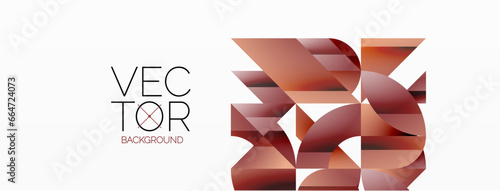 Abstract masterpiece formed by delicate interplay of circles, squares, and triangles. Geometric elements converge in harmonious chaos, evoking sense of modern creativity. Symphony of shapes