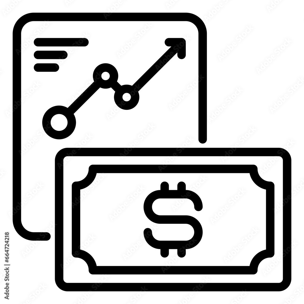 Report icon, line icon style Report icon, line icon style