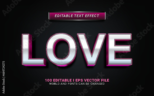 love text effect