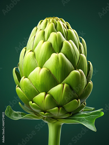 Artichoke Studio Shot Isolated on Clear Background, Food Photography, Generative AI