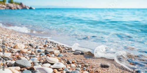 Beach shore close up photog...