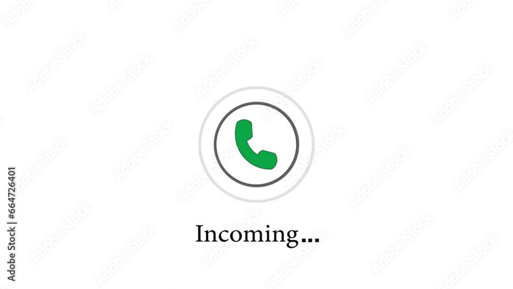Calling icon concept animation and radio wave background Calling icon concept animation and radio wave background