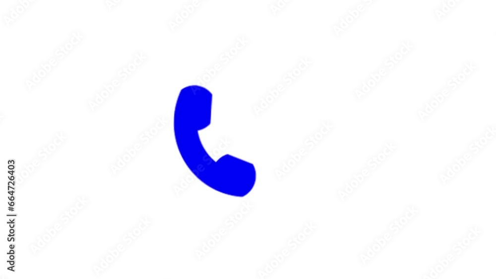 Blue color Incoming call animation with white background.am_130 Blue color Incoming call animation with white background.am_130