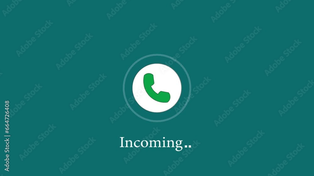 call icon incoming call animation concept call icon incoming call animation concept