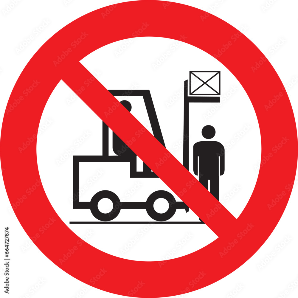 Loading Prohibited prohibido, no se pare bajo la carga, elementos pesados, riesgo de ...