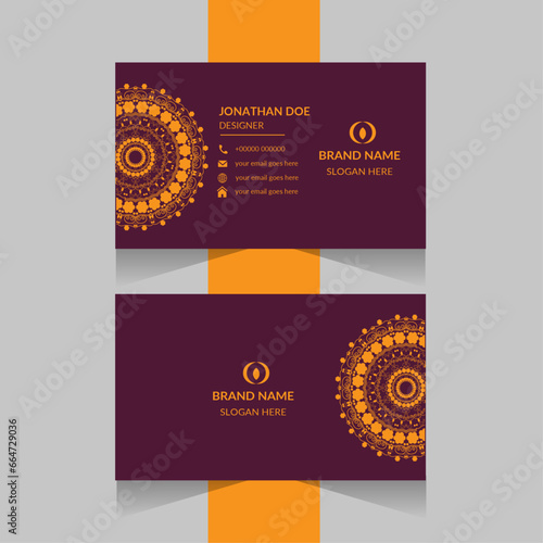 Luxury business card design (ID: 664729036)