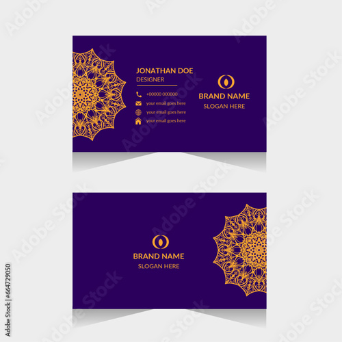 Luxury business card design (ID: 664729050)