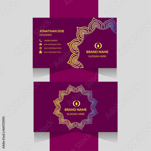 Luxury business card design (ID: 664729093)