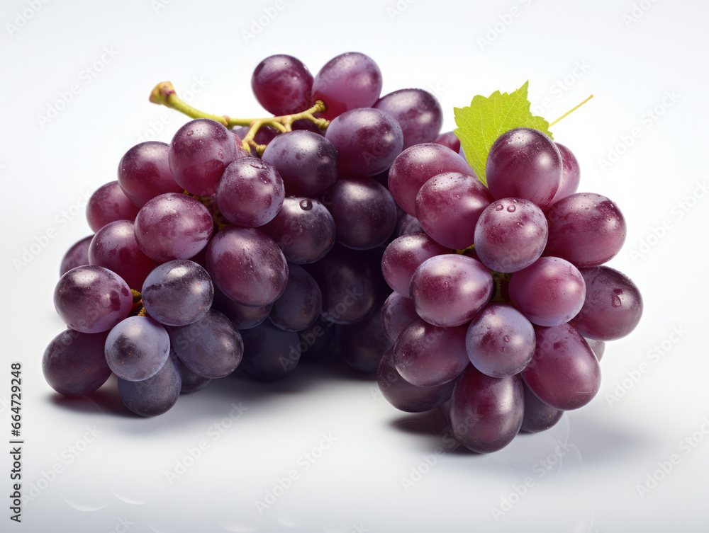 Grapes Studio Shot Isolated on Clear Background, Food Photography, Generative AI Grapes Studio Shot Isolated on Clear Background, Food Photography, Generative AI