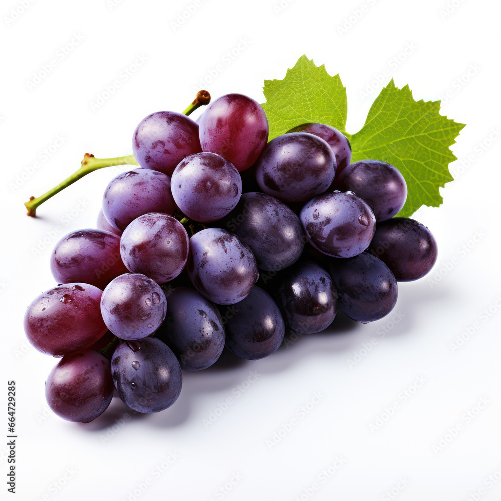 Grapes Studio Shot Isolated on Clear Background, Food Photography, Generative AI Grapes Studio Shot Isolated on Clear Background, Food Photography, Generative AI