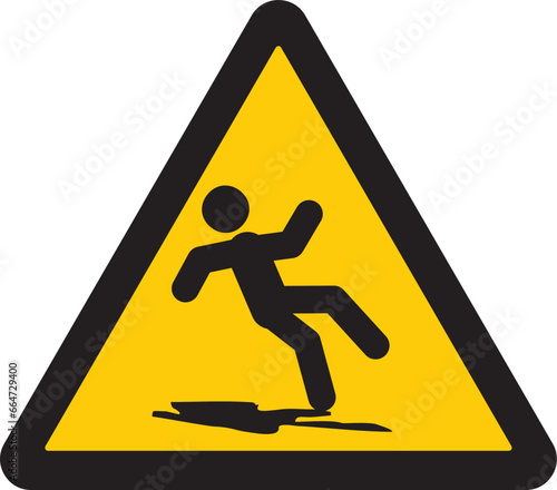 piso humedo o resbaloso, riesgo de caida,riesgo de accidente,  precaución, señal, simbolo, wet or slippery floor, risk of falling, risk of accident, caution, sign, symbol