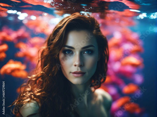 Underwater portrait of a woman. © saurav005
