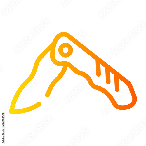 pocket knife Line Gradient Icon