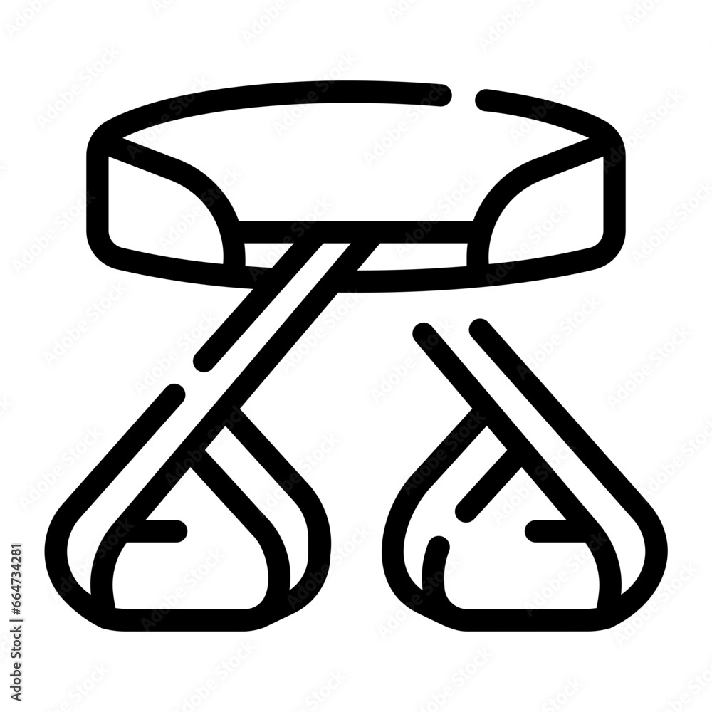 safety harness Line Icon safety harness Line Icon