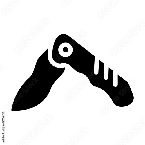 pocket knife Solid icon