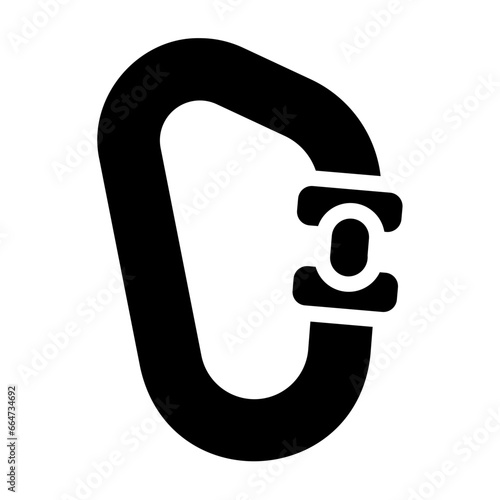 carabiner Solid icon