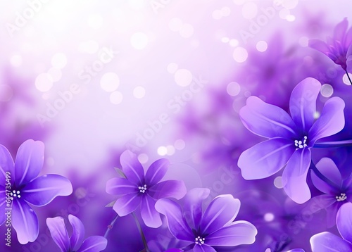  Abstract spring background with purple flowers. © Sajeda