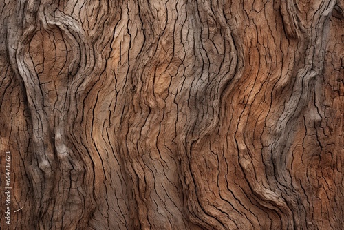 Hickory Brown Color: Robust Tree Bark Pattern, Nature's Beauty Captured, generative AI