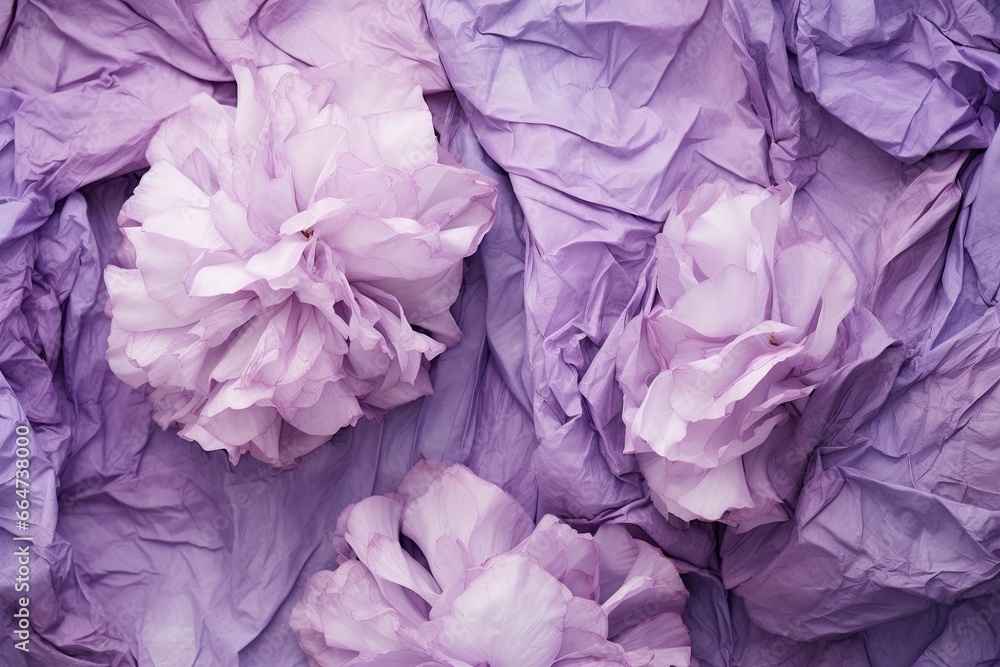 Lavender Color Palette with Crumpled Paper Texture: A Refreshing and Textured Visual Delight, generative AI Lavender Color Palette with Crumpled Paper Texture: A Refreshing and Textured Visual Delight, generative AI