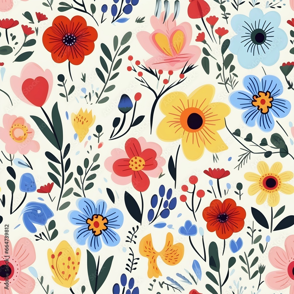 Seamless pattern with flowers. Colorful little flowers background. Flower lovers.Gift wrapping paper. Seamless pattern with flowers. Colorful little flowers background. Flower lovers.Gift wrapping paper.