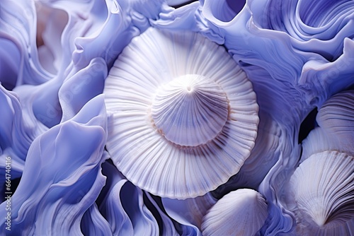 Periwinkle Blue Color  Delicate Seashell Texture Captured in Stunning Detail  generative AI