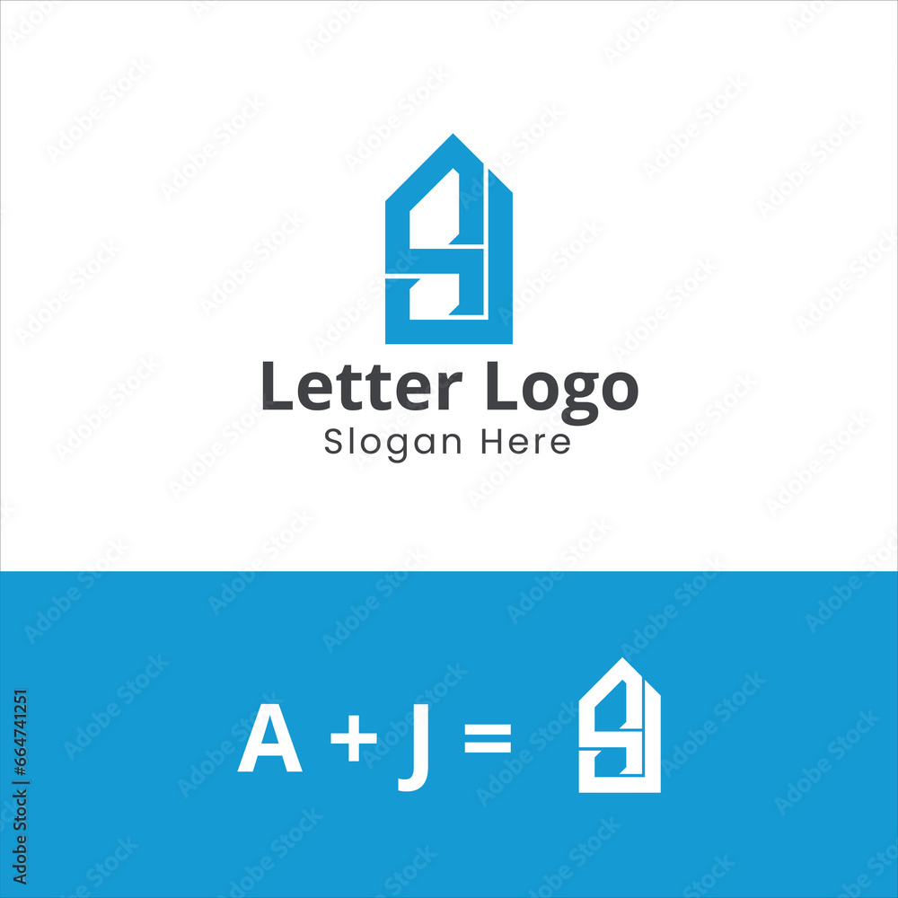Aj Letter Logo. Alphabet letter icon. Letter ja logo icon design template. Minimal Logo design concept Aj Letter Logo. Alphabet letter icon. Letter ja logo icon design template. Minimal Logo design concept