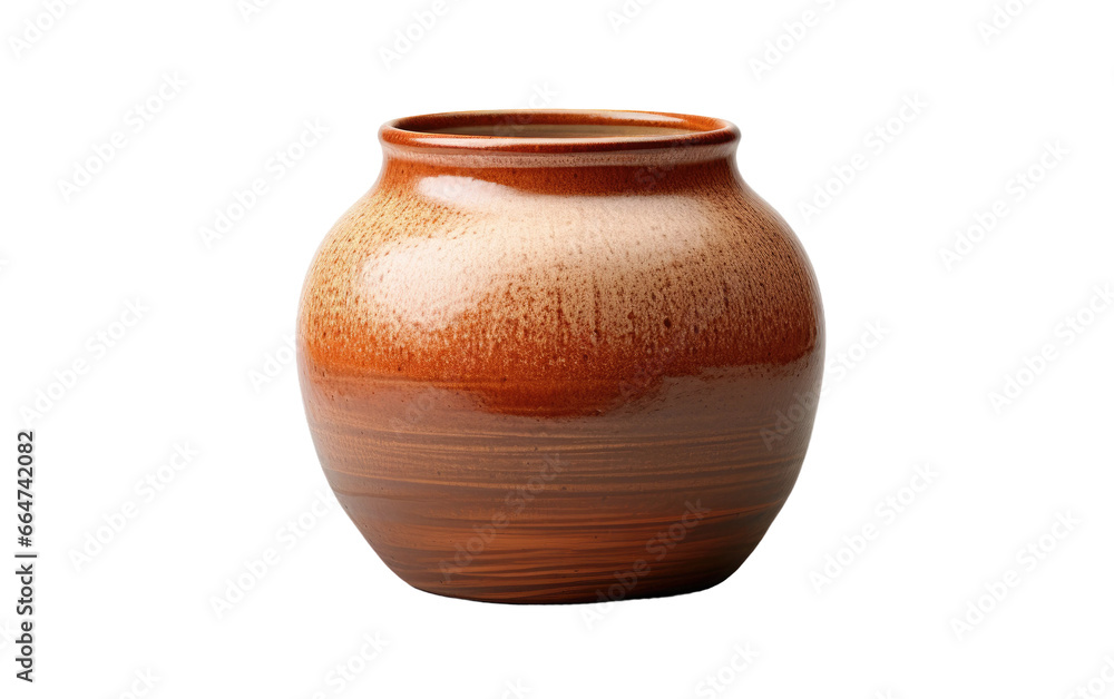 Pottery Vintage Style Artwork on White or PNG Transparent Background.