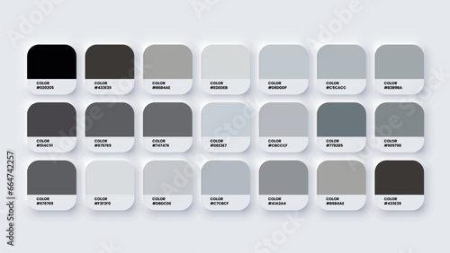 Color Palette, Color Swatches in RGB, HEX Colors, Pastel Colour in HEX Codes Catalog. Paint Colours Palette, Neutral Tones