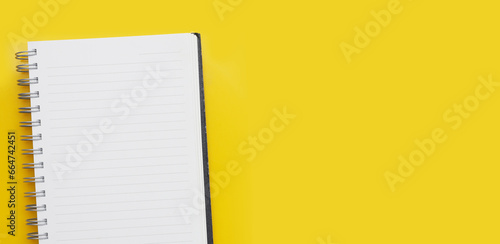 Diary notebook for background. Work planning photo