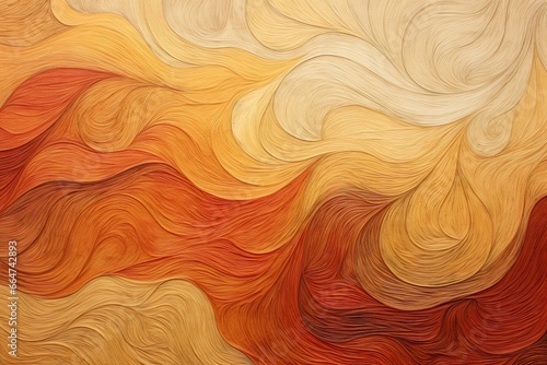Fall Colors Wallpaper: Fragment of Artwork on Paper with Wavy Pattern | SEO Optimized, generative AI