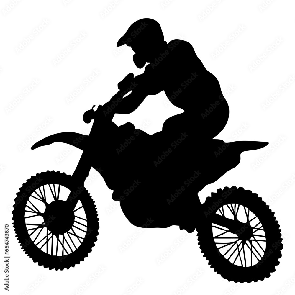 Fototapeta premium silhouette of a motorcycle